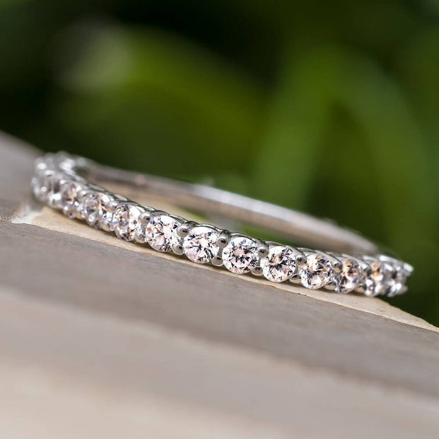 Elegant 1/2 CTW diamond anniversary band on display