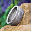 Tungsten Wedding Band with Gibeon Meteorite-1206 - Jewelry by Johan