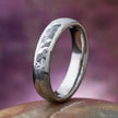 Titanium Ring With Partial Meteorite, Meteorite Jewelry-1939 - Jewelry by Johan