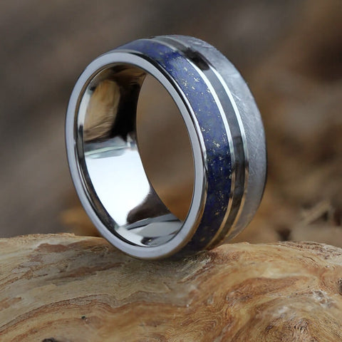 Lapis Lazuli Wedding Bands & Rings 