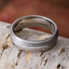 Simple, Gibeon Meteorite Wedding Band, 7mm Ring
