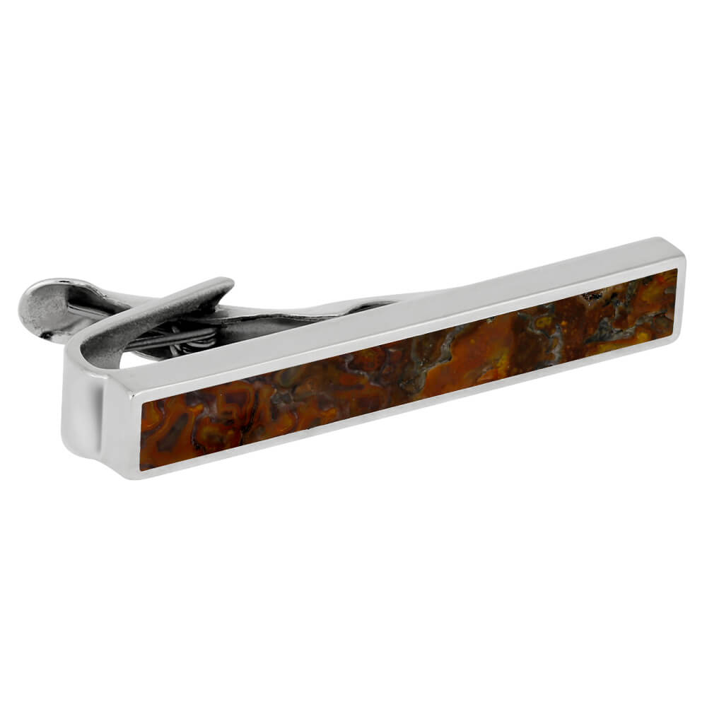 Bad to the Dino Bone Gift Set with Sterling Silver Tie Clip and Cuff Links-3547 - Jewelry by Johan