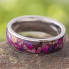 Flower Ring, Titanium Ring With Flower Petals-3218 - Jewelry by Johan