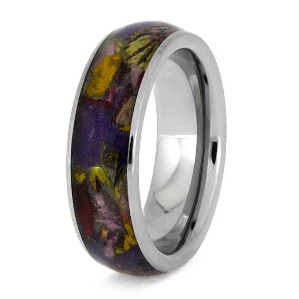 Flower Ring, Titanium Ring With Flower Petals-3218 - Jewelry by Johan