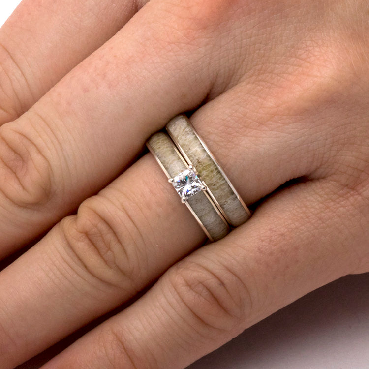 Moissanite Bridal Ring Set