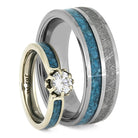 Turquoise Wedding Ring Set