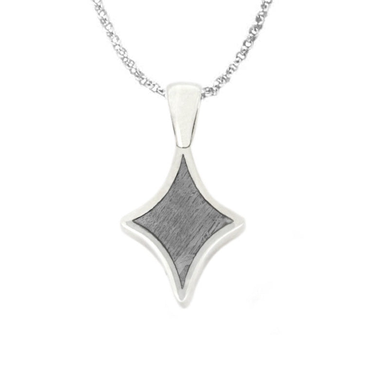 18" Meteorite Star Necklace, Sterling Silver Jewelry-3906 - Jewelry by Johan