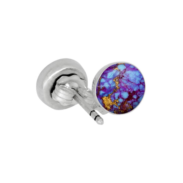 Gem Alloy Turquoise Earrings In Sterling Silver