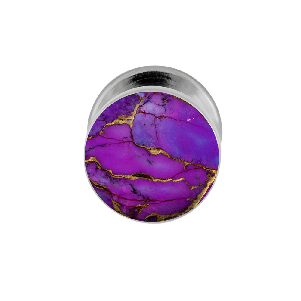 Lava Turquoise Tie Tack With Sterling Silver