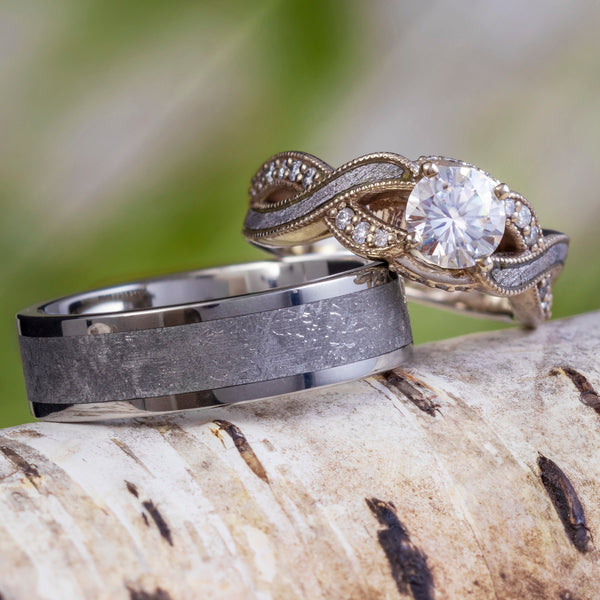 Handmade Your Marriage Vow & Signature Rings Wedding Rings, Gold Match –  jringstudio
