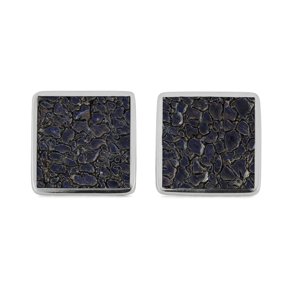 Square Dinosaur Bone Cuff Links