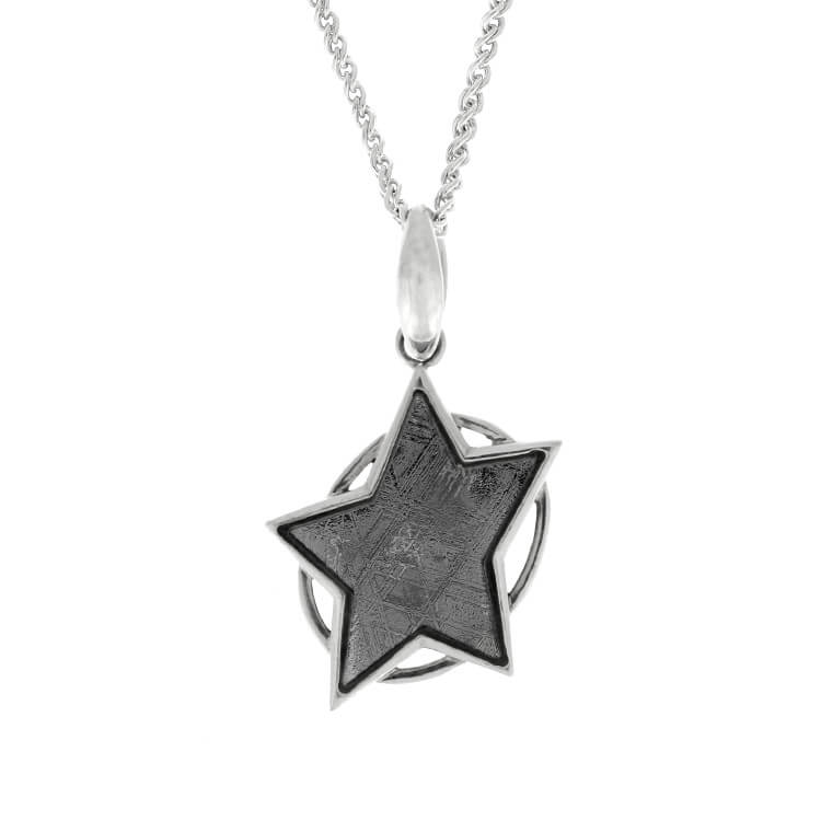 30" Muonionalusta Meteorite Star Necklace, In Stock-RSSB006 - Jewelry by Johan