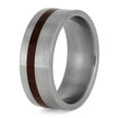 Bloodwood Ring In Matte Titanium Band, In Stock