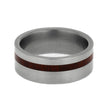 Bloodwood Ring In Matte Titanium Band, In Stock