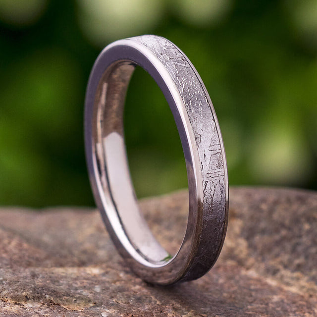 Titanium Meteorite Women's Wedding Band, In Stock-SIG3014 - Jewelry by Johan
