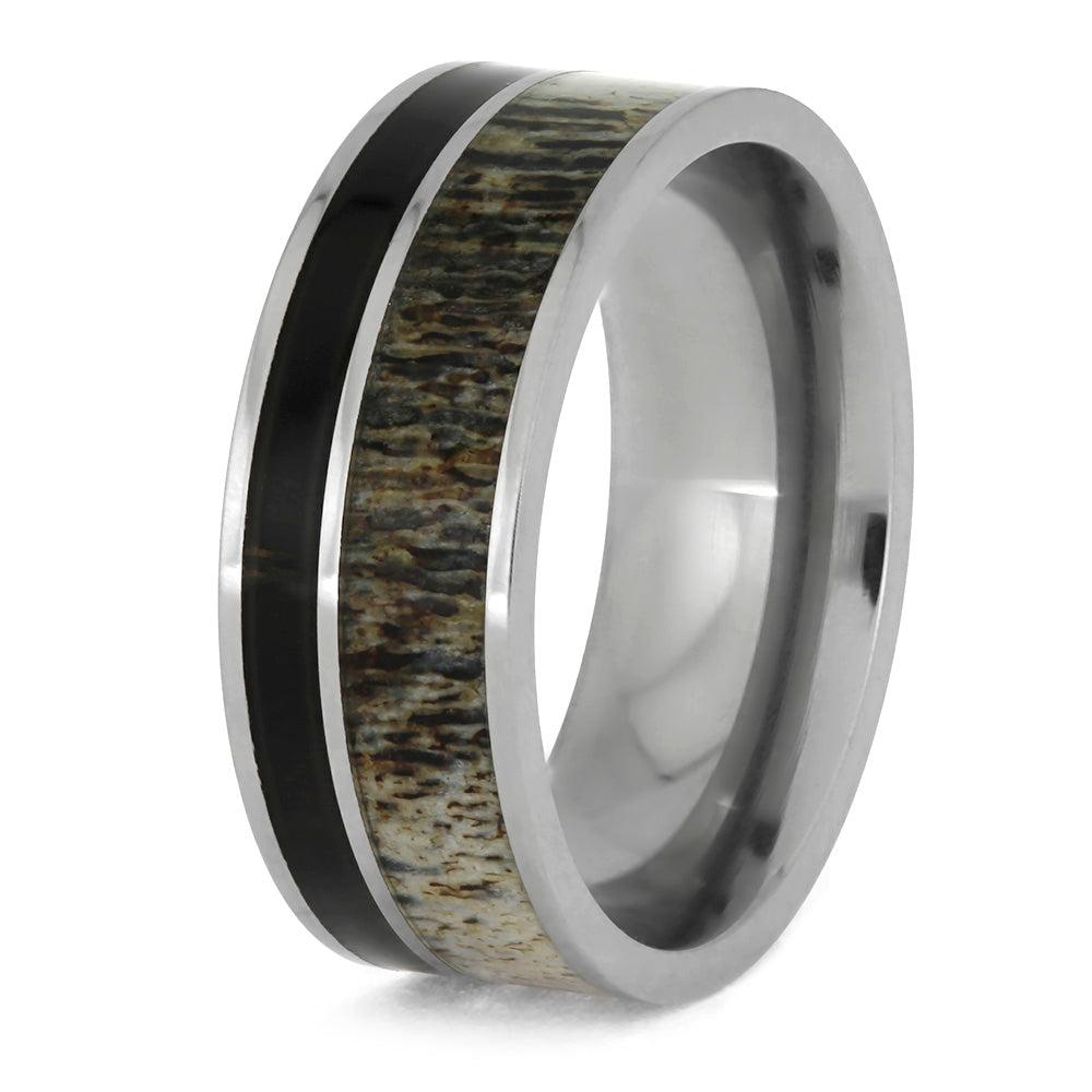 Antler & Ironwood Men's Wedding Band, In Stock-SIG3019 - Jewelry by Johan