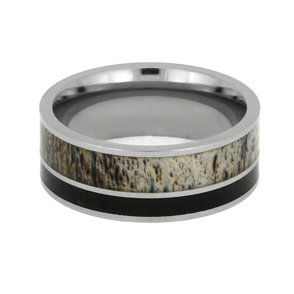 Antler & Ironwood Men's Wedding Band, In Stock-SIG3019 - Jewelry by Johan