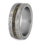 Dino Fossil & Meteorite Men's Wedding Band, In Stock-SIG3026 - Jewelry by Johan