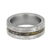 Dino Fossil & Meteorite Men's Wedding Band, In Stock-SIG3026 - Jewelry by Johan