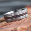Dino Fossil & Meteorite Men's Wedding Band, In Stock-SIG3026 - Jewelry by Johan