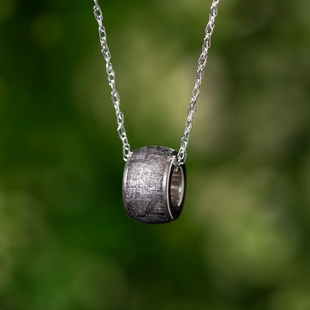Meteorite Charm Bead 18" Necklace, In Stock-SIG3032 - Jewelry by Johan