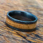 Hammered Whiskey Barrel Ring