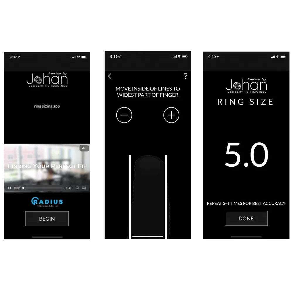 Images of JBJ Ring Sizing App