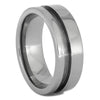 Interchangeable Core A, 8MM Titanium Ring With Off-Set Design-INTCORE-A - Jewelry by Johan