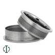 Interchangeable Core C, 8MM Titanium Ring with 1MM Edges-INTCORE-C - Jewelry by Johan