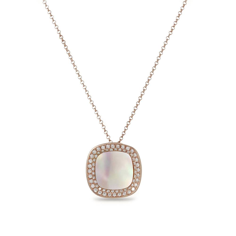 Mother of Pearl & Diamond Necklace