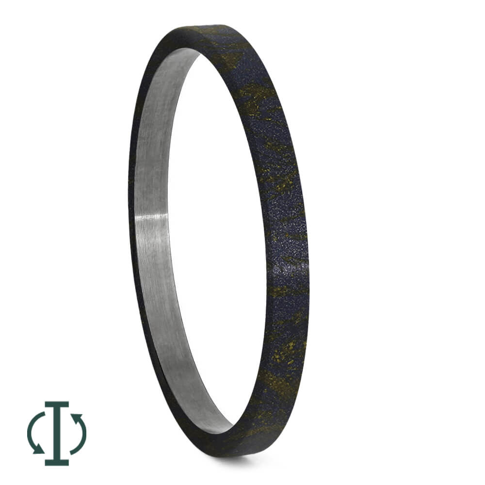 Lapis Mokume Gane Inlays for Interchangeable Rings, 2MM, 5MM or 6MM-INTCOMP-MOK - Jewelry by Johan