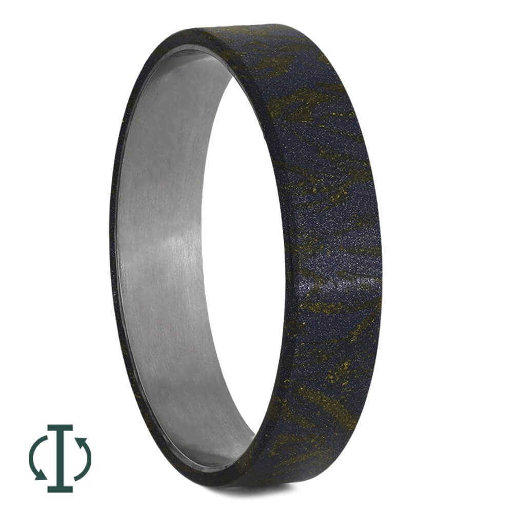 Lapis Mokume Gane Inlays for Interchangeable Rings, 2MM, 5MM or 6MM-INTCOMP-MOK - Jewelry by Johan