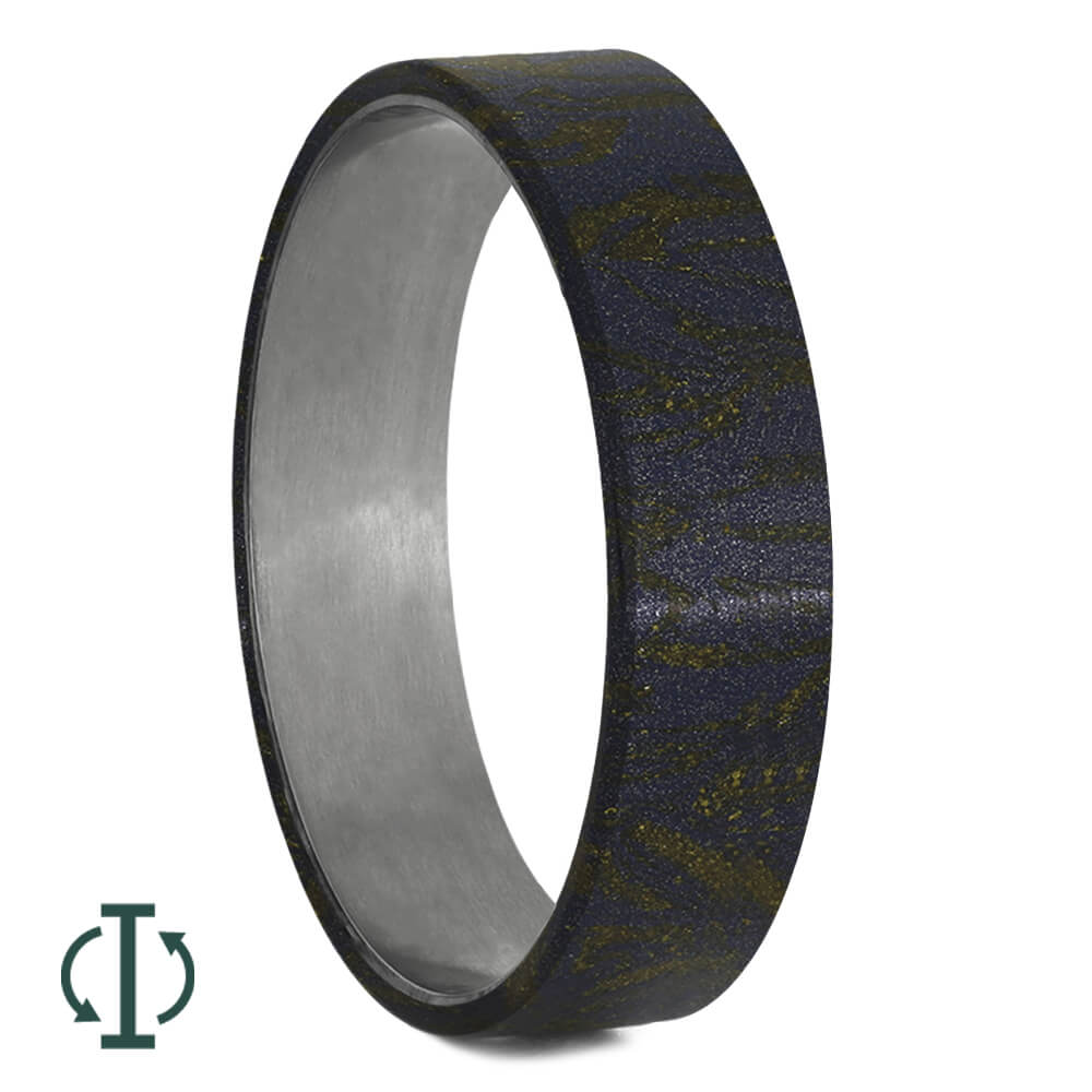 Lapis Mokume Gane Inlays for Interchangeable Rings, 2MM, 5MM or 6MM-INTCOMP-MOK - Jewelry by Johan