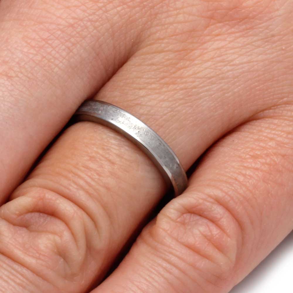 Meteorite Wedding Ring for Women