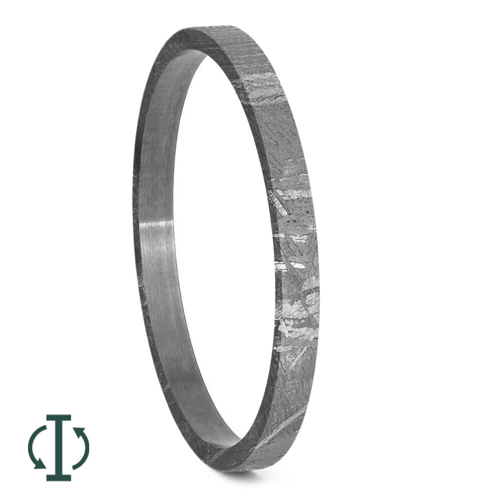 Meteorite Inlays For Interchangeable Rings, 2MM, 5MM or 6MM-INTCOMP-MET - Jewelry by Johan