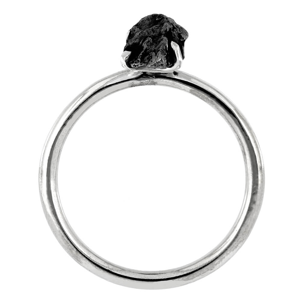 Meteorite Stone & Sterling Silver Ring - Jewelry by Johan