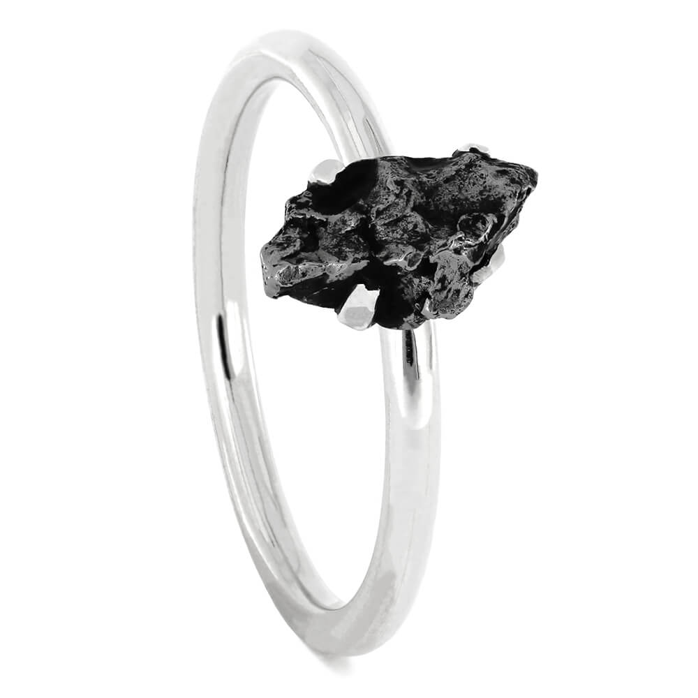Meteorite Stone & Sterling Silver Ring - Jewelry by Johan