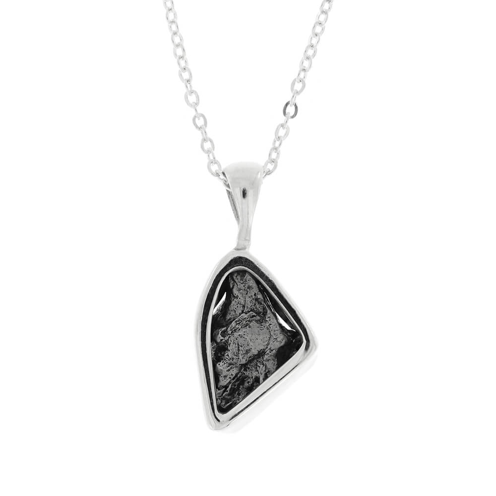 Sterling Silver Necklace with Meteorite