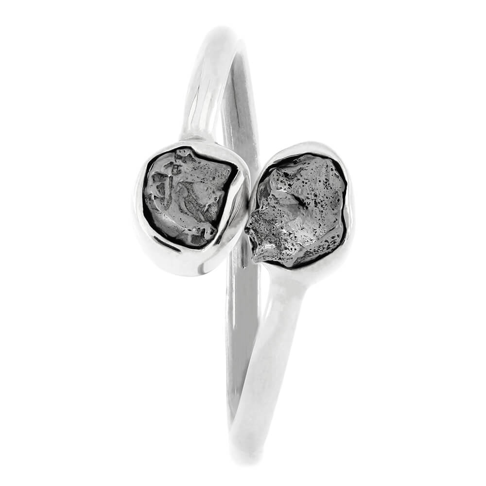Twisted Meteorite Ring in Silver