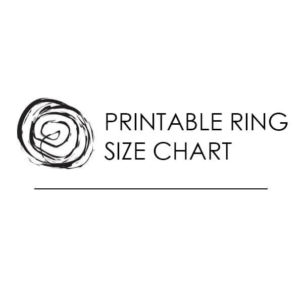 Printable Ring Size Chart SRV21 Jewelry By Johan