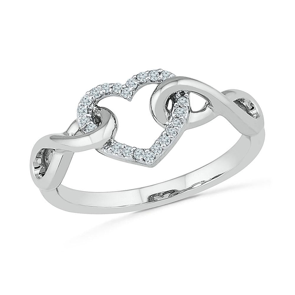 Infinity Heart Promise Ring with Diamonds | Jewelry by Johan - Jewelry by  Johan