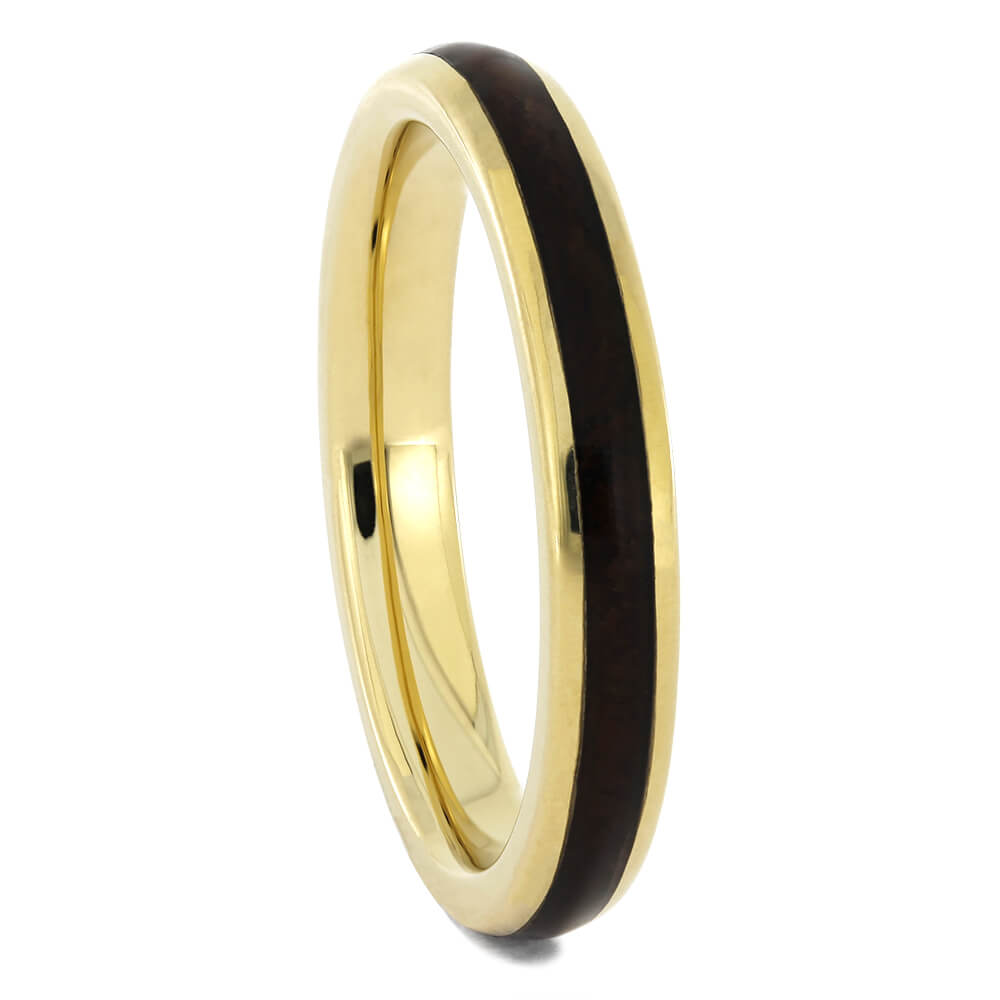 Gold and Wood Ring for Women
