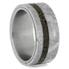 Meteorite and Dinosaur Bone Men's Wedding Band