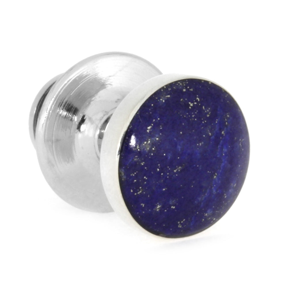 Lapis Lazuli Tie-Tack In Sterling Silver, In Stock-RS10417 - Jewelry by Johan