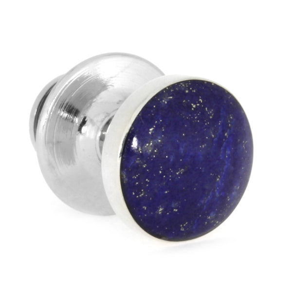 Sterling Silver Oval 16x12 Checkerboard Lapis shops Lazuli Cabochon Cab Gem Tie Tack