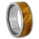 Gold Box Elder Wood Ring in Interchangeable Titanium Sleeve, Size 8-RS10769 - Jewelry by Johan