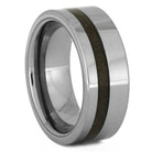 Men's Tungsten Wedding Band with Crushed Dinosaur Bone, Size 6.75-RS10934 - Jewelry by Johan