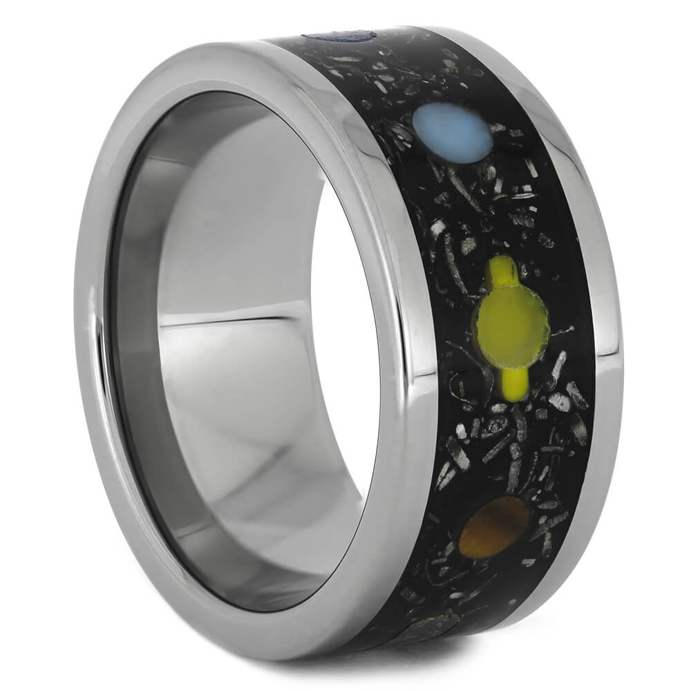 Planet Ring with Solar System Design