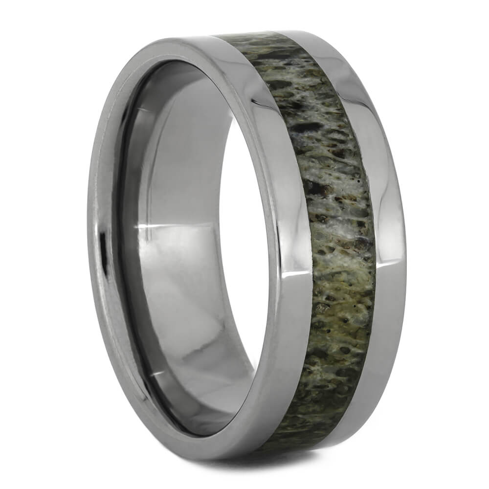 Simple Deer Antler Wedding Band, Size 9-RS11096 - Jewelry by Johan