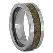 Men's Tungsten Wedding Band with Deer Antler, Size 9.75-RS11099 - Jewelry by Johan